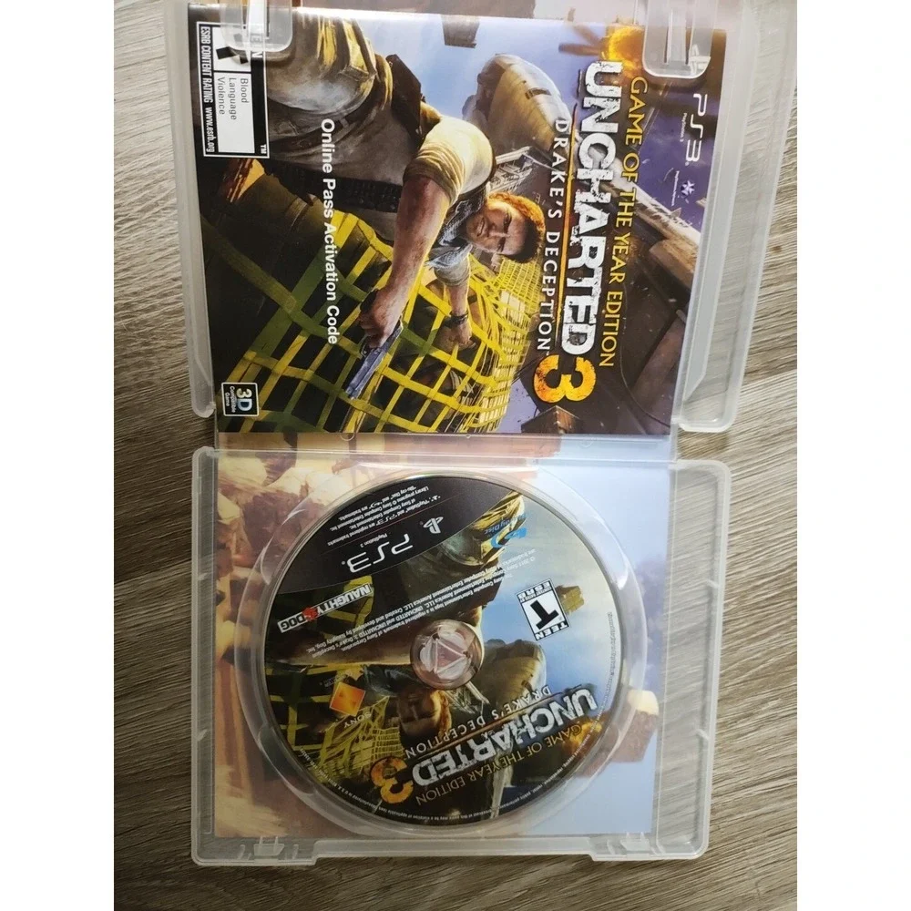 Uncharted 3 Drakes Deception Sony PlayStation 3 PS3 Tested Working